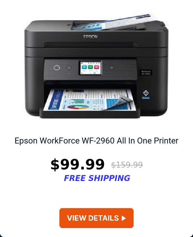 Epson WorkForce WF-2960 All In One Printer 