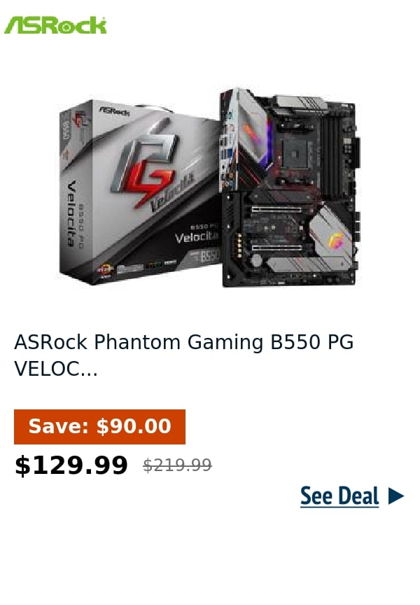 ASRock Phantom Gaming B550 PG VELOC...