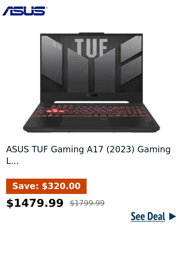 ASUS TUF Gaming A17 (2023) Gaming L...