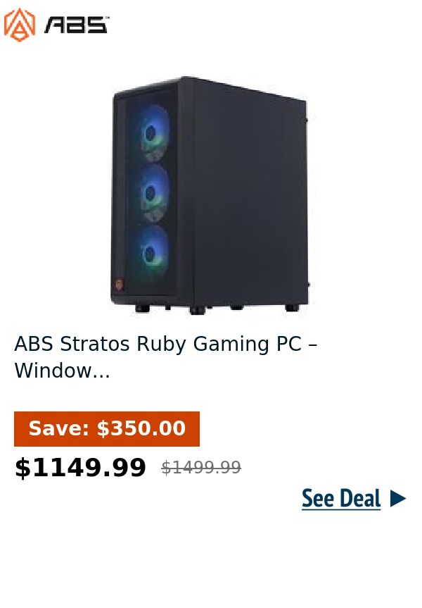 ABS Stratos Ruby Gaming PC – Window...