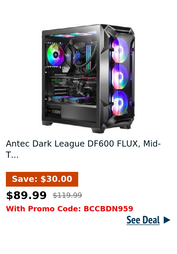 Antec Dark League DF600 FLUX, Mid-T...