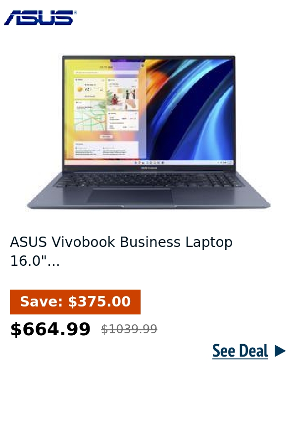 ASUS Vivobook Business Laptop 16.0