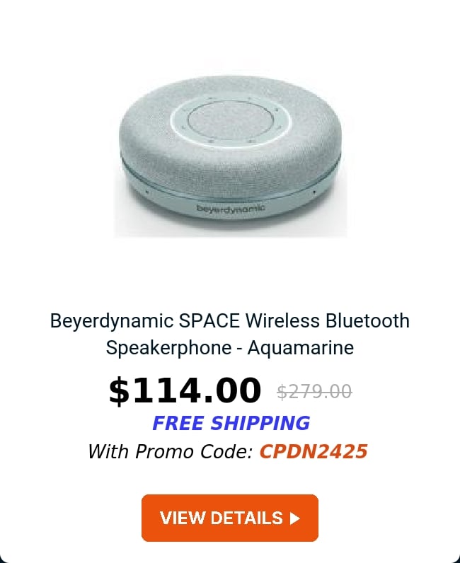 Beyerdynamic SPACE Wireless Bluetooth Speakerphone - Aquamarine 