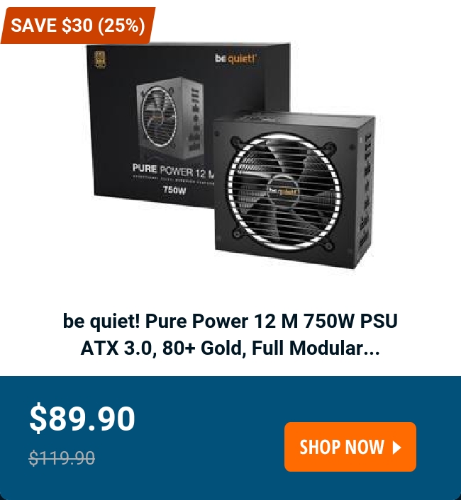 be quiet! Pure Power 12 M 750W PSU 