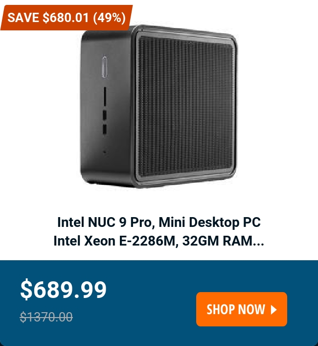 Intel NUC 9 Pro, Mini Desktop PC 