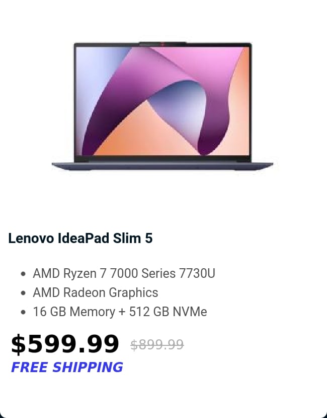 Lenovo IdeaPad Slim 5 