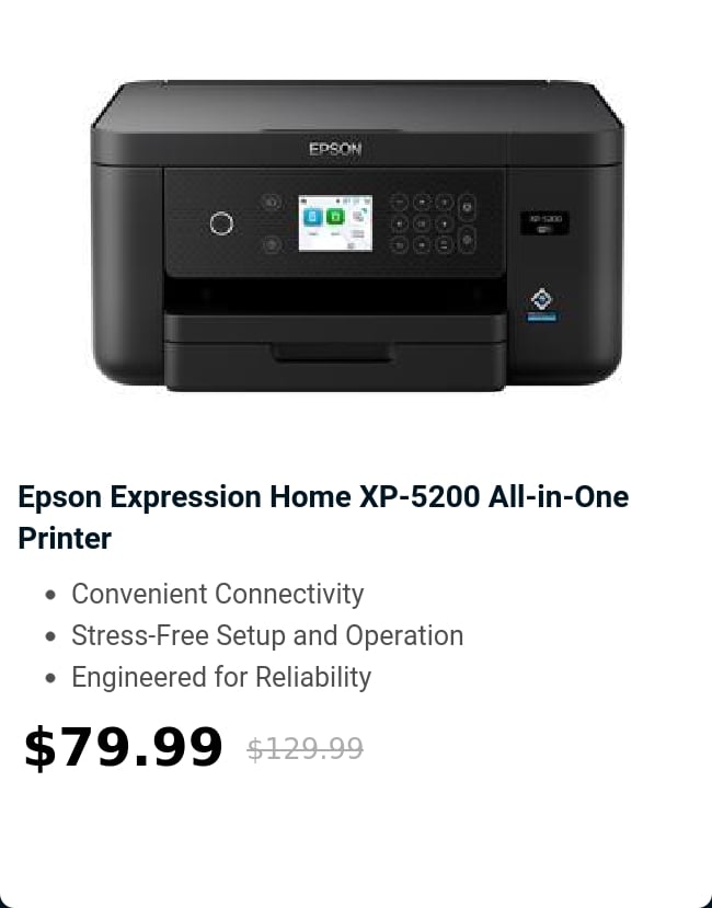 Epson Expression Home XP-5200 All-in-One Printer 