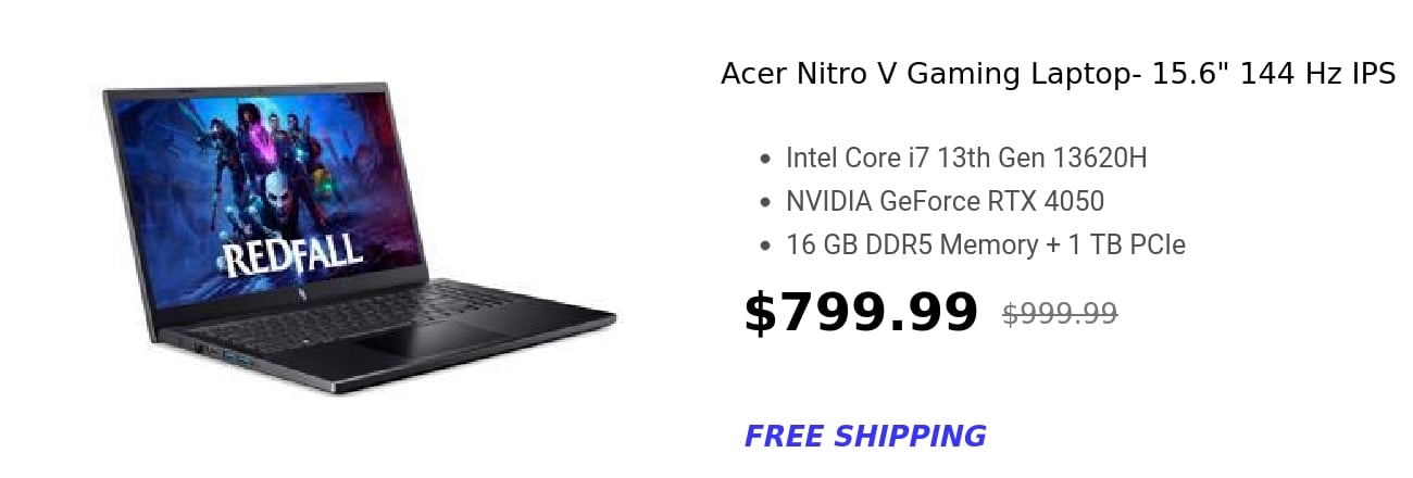 Acer Nitro V Gaming Laptop- 15.6