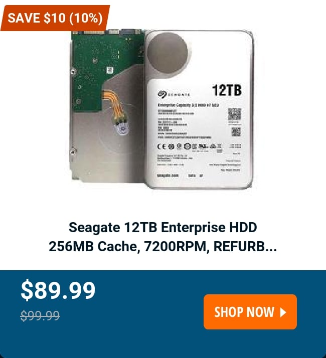 Seagate 12TB Enterprise HDD 