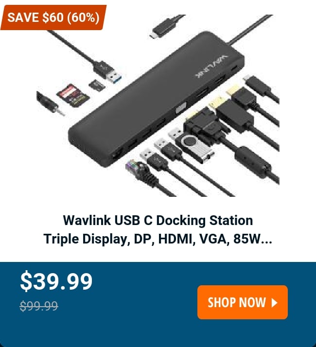 Wavlink USB C Docking Station 