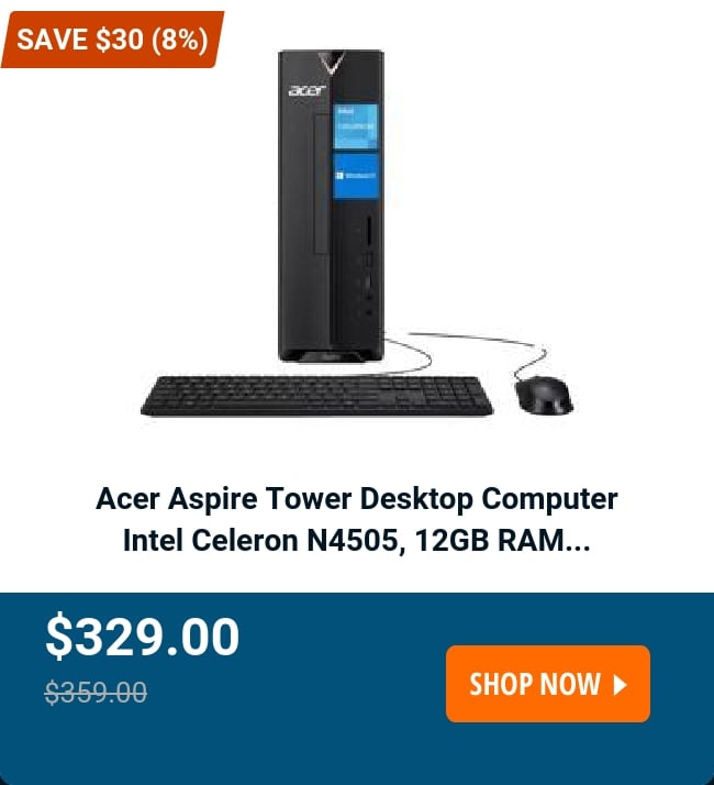 Acer Aspire Tower Desktop Computer 