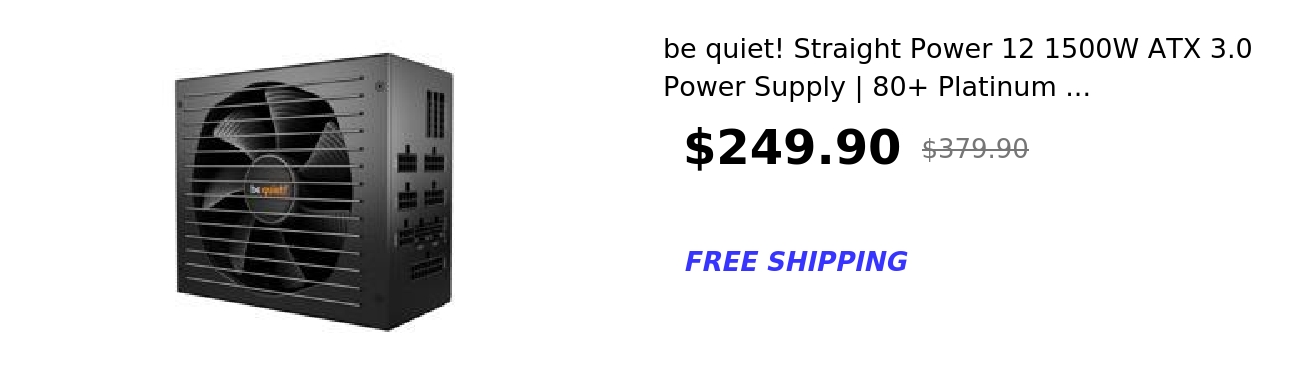 be quiet! Straight Power 12 1500W ATX 3.0 Power Supply | 80+ Platinum ...