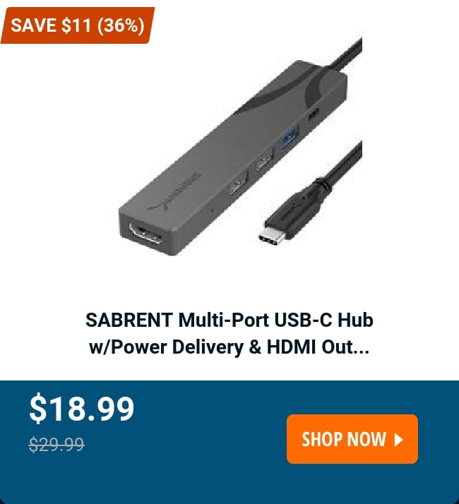 SABRENT Multi-Port USB-C Hub 