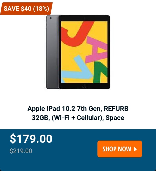 Apple iPad 10.2 7th Gen, REFURB 