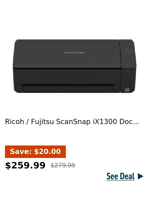 Ricoh / Fujitsu ScanSnap iX1300 Doc...