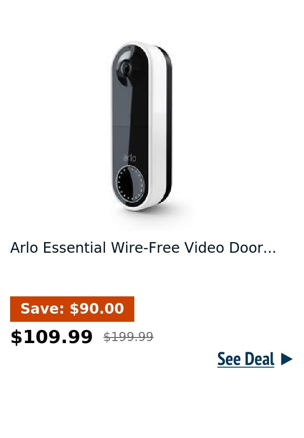 Arlo Essential Wire-Free Video Door...