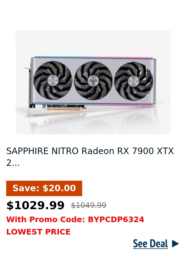 SAPPHIRE NITRO Radeon RX 7900 XTX 2...