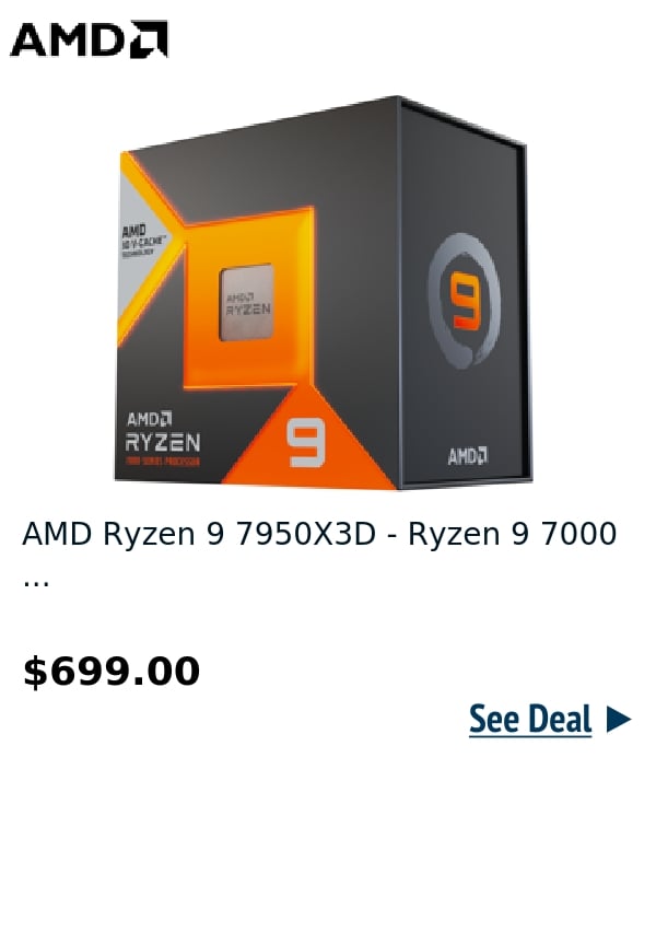 AMD Ryzen 9 7950X3D - Ryzen 9 7000 ...