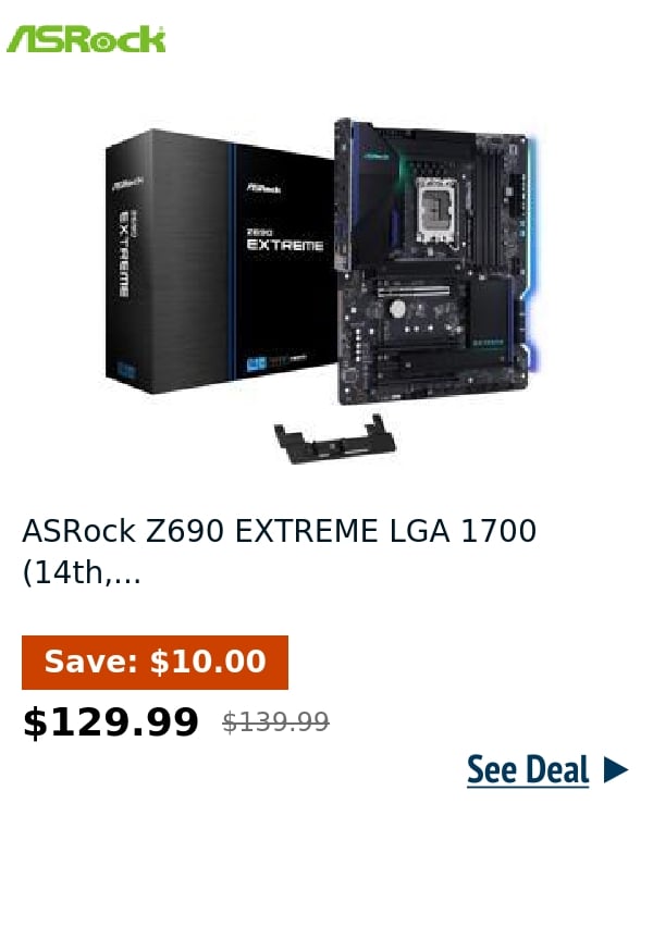 ASRock Z690 EXTREME LGA 1700 (14th,...