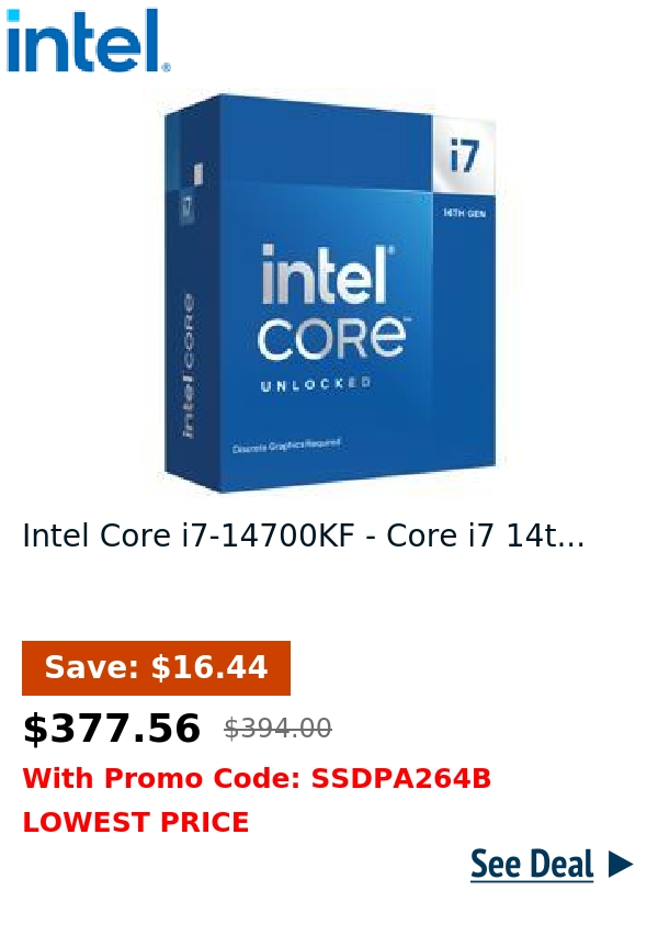 Intel Core i7-14700KF - Core i7 14t...