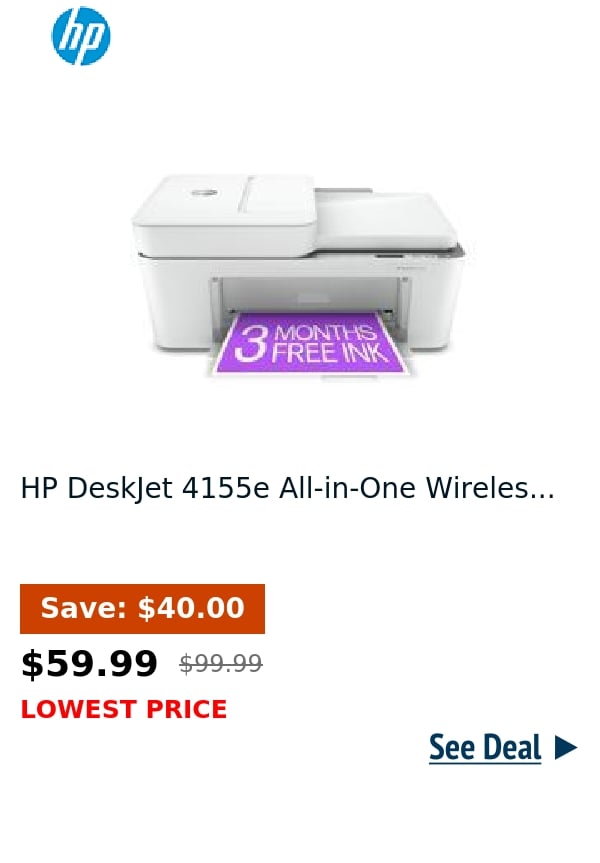 HP DeskJet 4155e All-in-One Wireles...