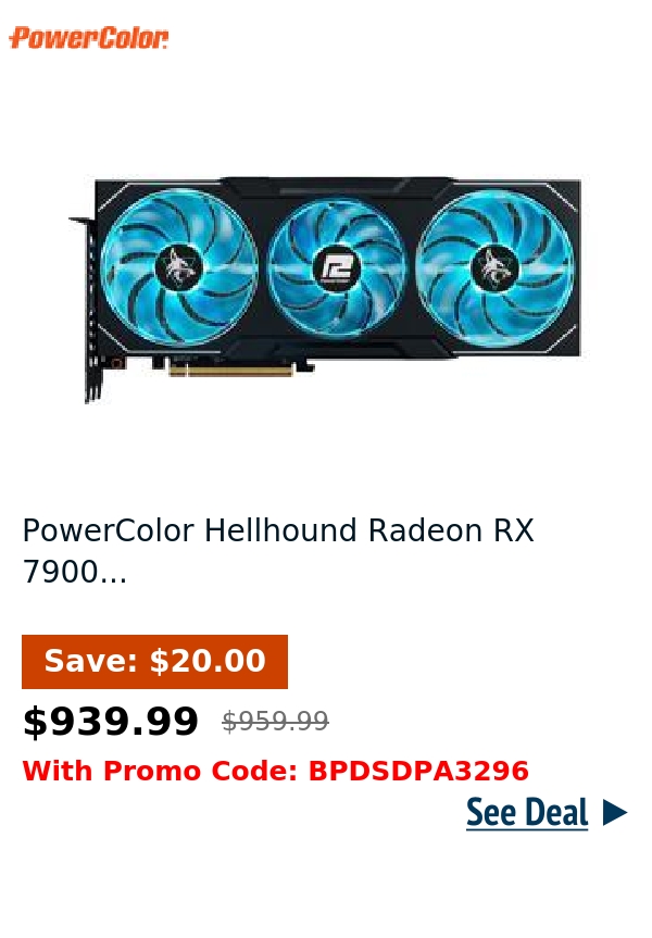 PowerColor Hellhound Radeon RX 7900...