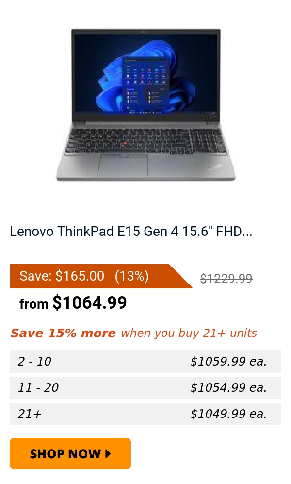 Lenovo ThinkPad E15 Gen 4 15.6