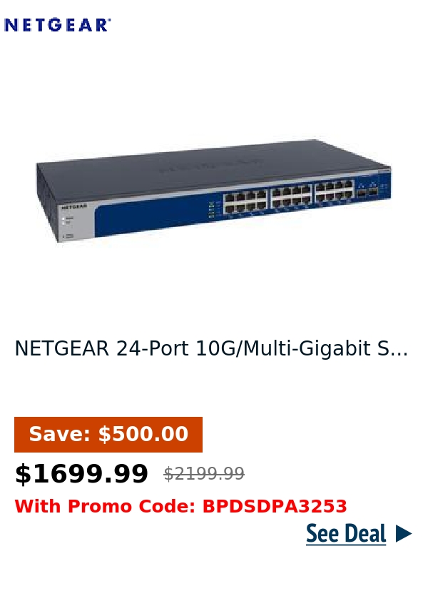 NETGEAR 24-Port 10G/Multi-Gigabit S...