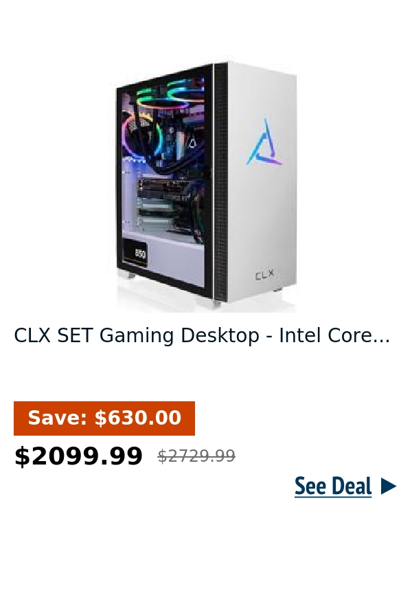 CLX SET Gaming Desktop - Intel Core...