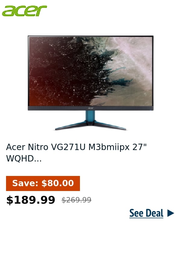 Acer Nitro VG271U M3bmiipx 27