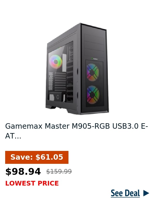 Gamemax Master M905-RGB USB3.0 E-AT...
