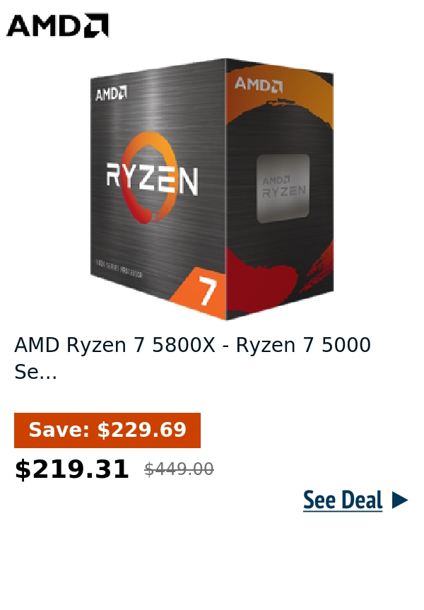 AMD Ryzen 7 5800X - Ryzen 7 5000 Se...