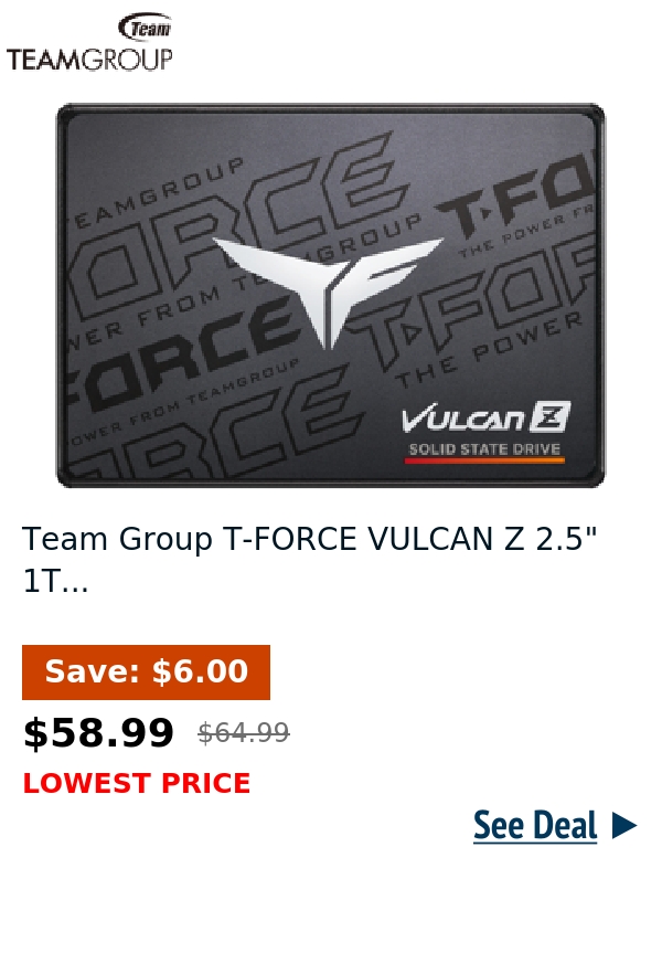 Team Group T-FORCE VULCAN Z 2.5