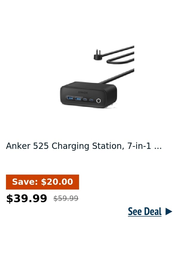 Anker 525 Charging Station, 7-in-1 ...