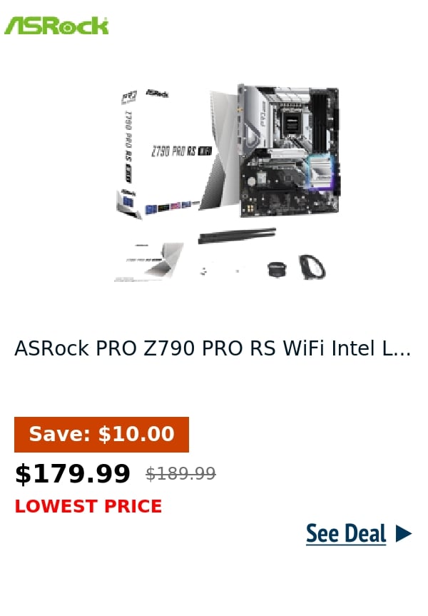 ASRock PRO Z790 PRO RS WiFi Intel L...