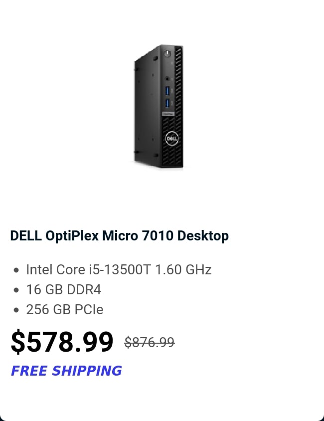 DELL OptiPlex Micro 7010 Desktop 