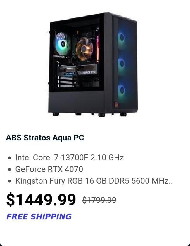 ABS Stratos Aqua PC 