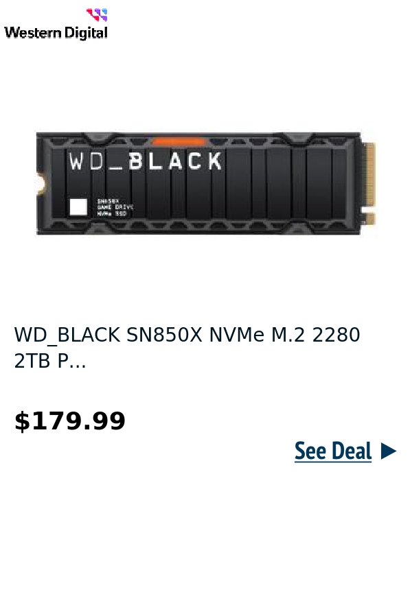 WD_BLACK SN850X NVMe M.2 2280 2TB P...