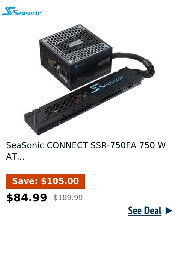 SeaSonic CONNECT SSR-750FA 750 W AT...