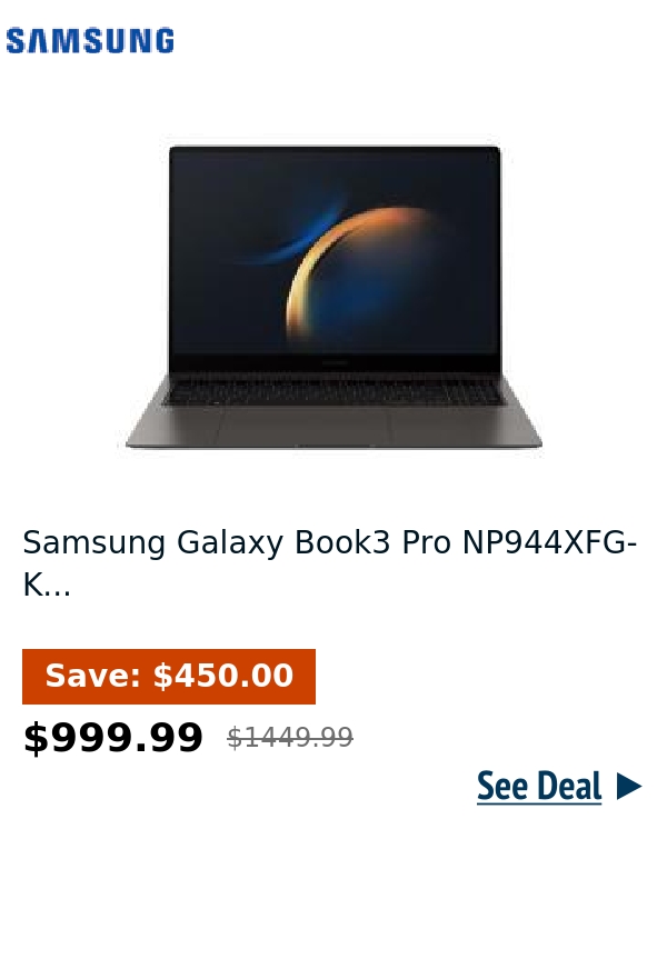 Samsung Galaxy Book3 Pro NP944XFG-K...