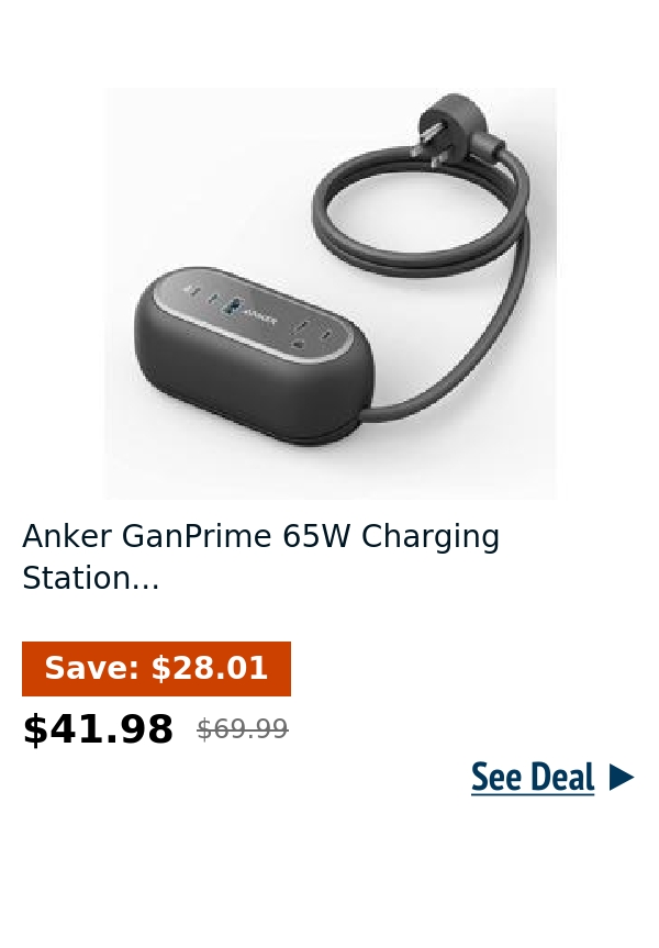 Anker GanPrime 65W Charging Station...