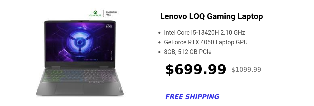 Lenovo LOQ Gaming Laptop 