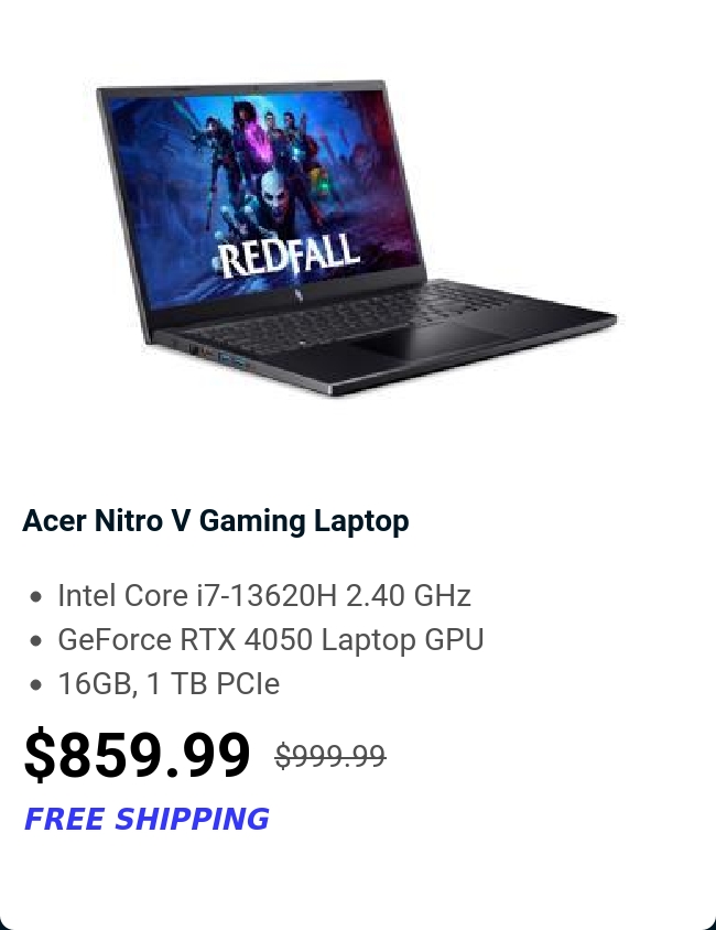 Acer Nitro V Gaming Laptop 