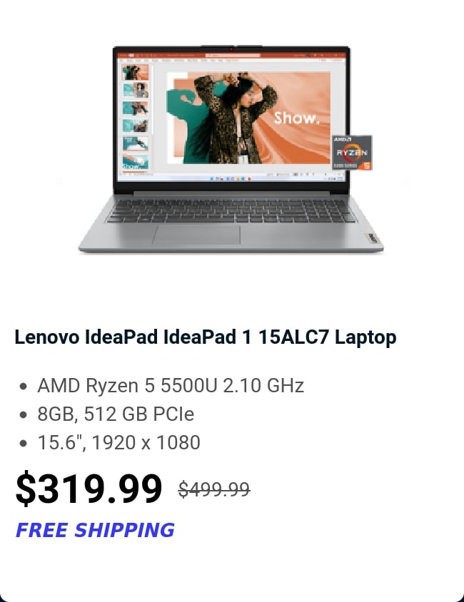 Lenovo IdeaPad IdeaPad 1 15ALC7 Laptop 