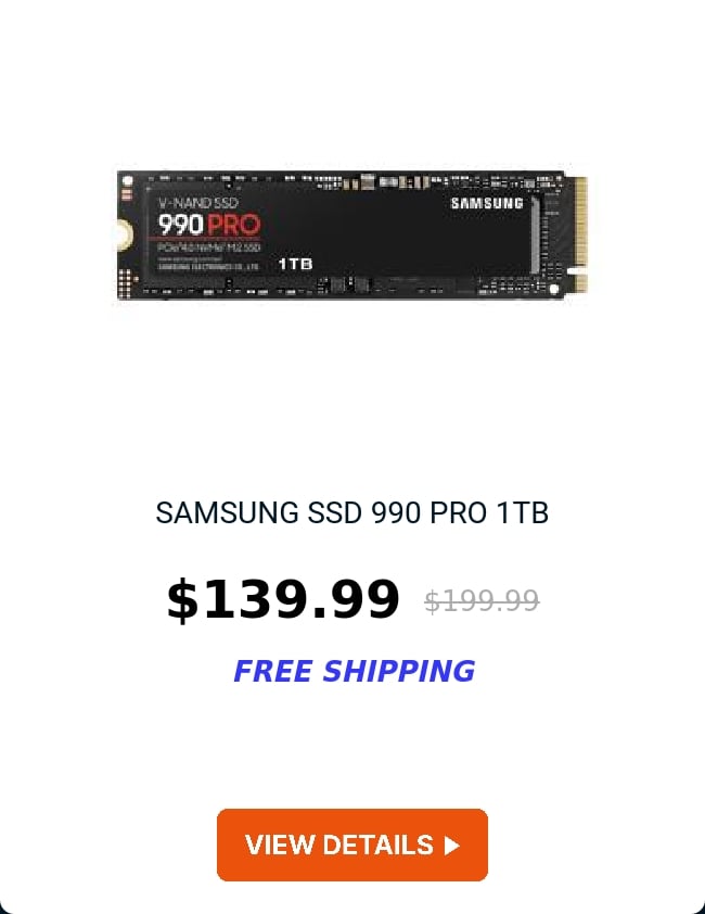 SAMSUNG SSD 990 PRO 1TB 