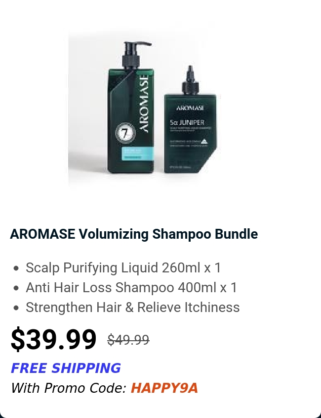 AROMASE Volumizing Shampoo Bundle 