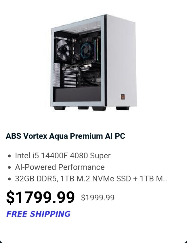 ABS Vortex Aqua Premium AI PC 