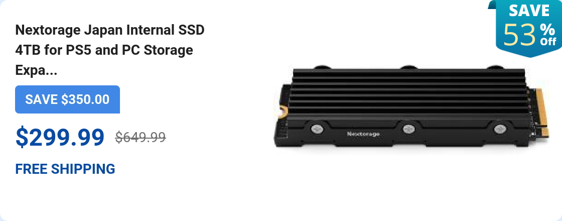 Nextorage Japan Internal SSD 4TB for PS5 and PC Storage Expa...