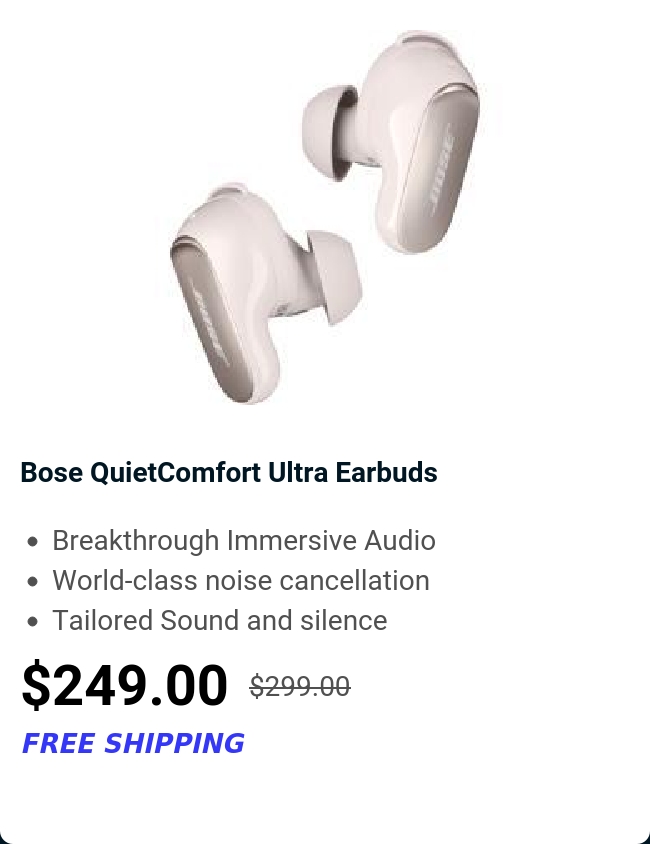 Bose QuietComfort Ultra Earbuds 