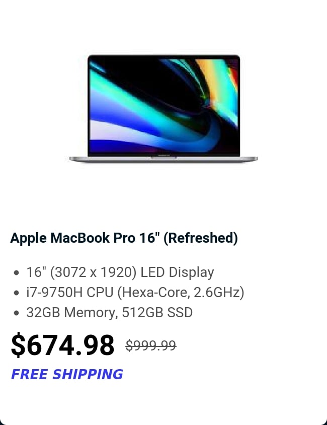 Apple MacBook Pro 16